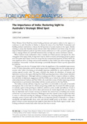 The importance of India: restoring sight to Australia’s strategic blind spot