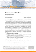 Preserving Peace as China Rises I