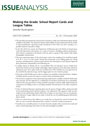 Making the Grade: School Report Cards and League Tables
