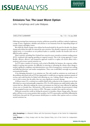 Emissions Tax: The Least Worst Option