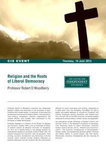 Religion and the Roots of Liberal Democracy