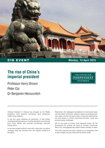 The rise of China’s imperial president