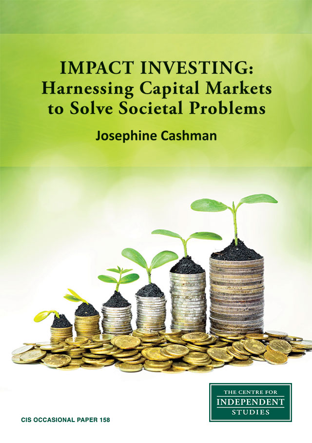 Impact Investing: harnessing capital markets to solve societal problems
