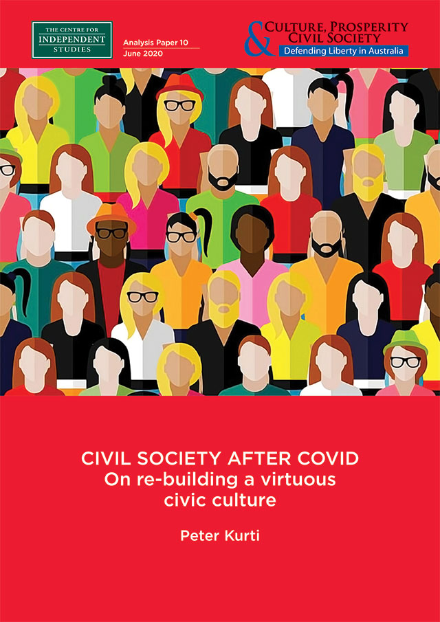 CIVIL SOCIETY AFTER COVID: On re-building a virtuous civic culture