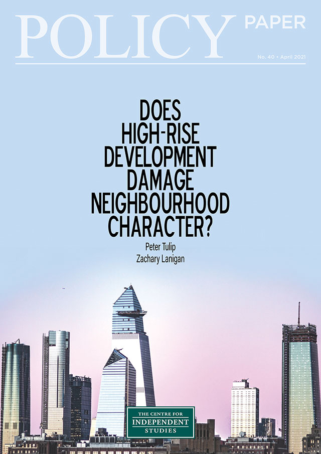 Does high-rise development damage neighbourhood character?