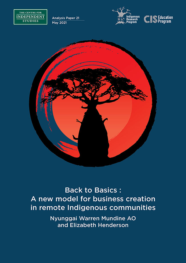 Back to Basics: A new model for business creation in remote Indigenous communities
