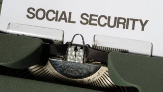 social security written on typewriter