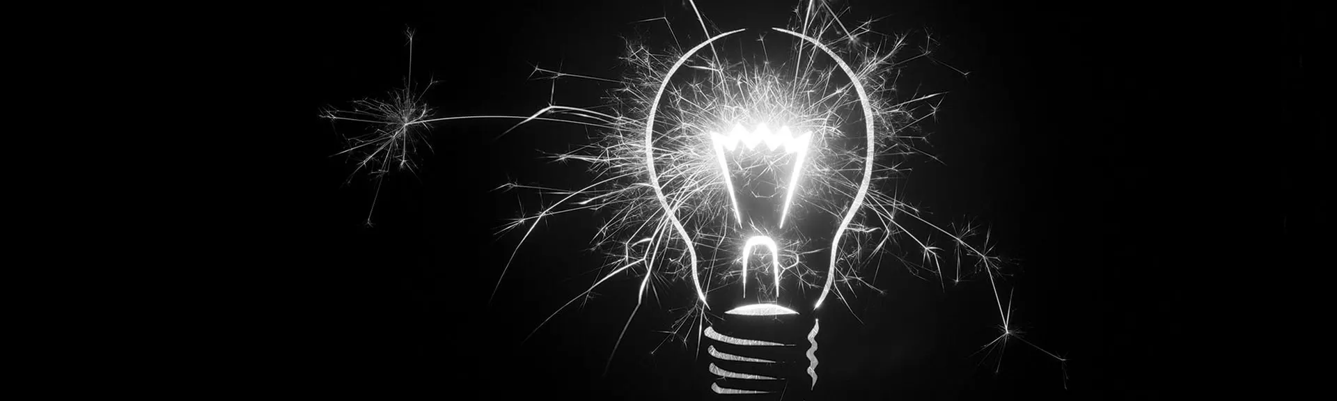 Light bulb banner
